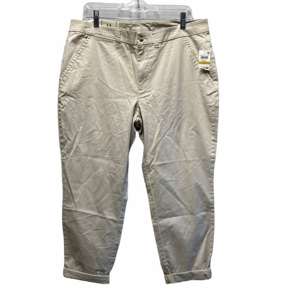 MAISON JULES LOU LOU SLM ANKLE PANT BASIC IN STONE WALL - Picture 2 of 4